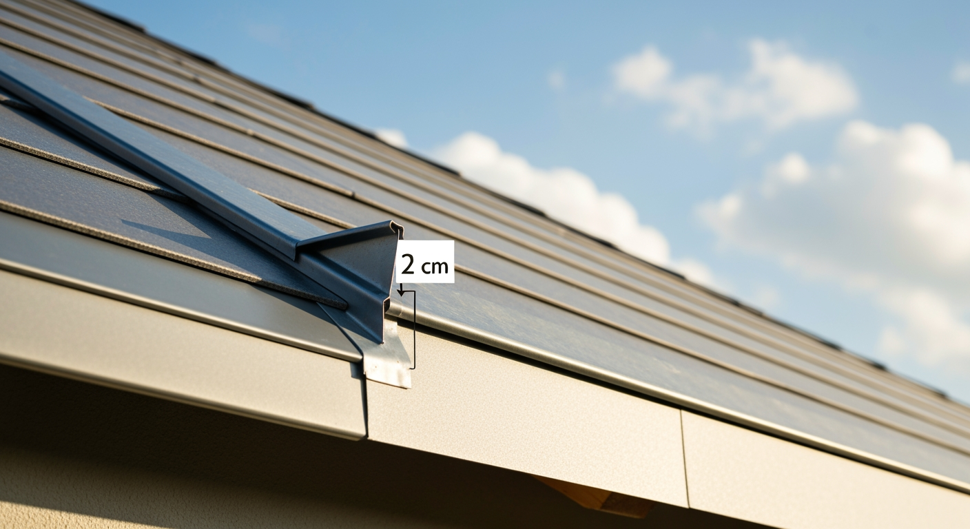 Jak prawidłowo wypuścić blachę do rynny i uniknąć problemów z przeciekami? 2