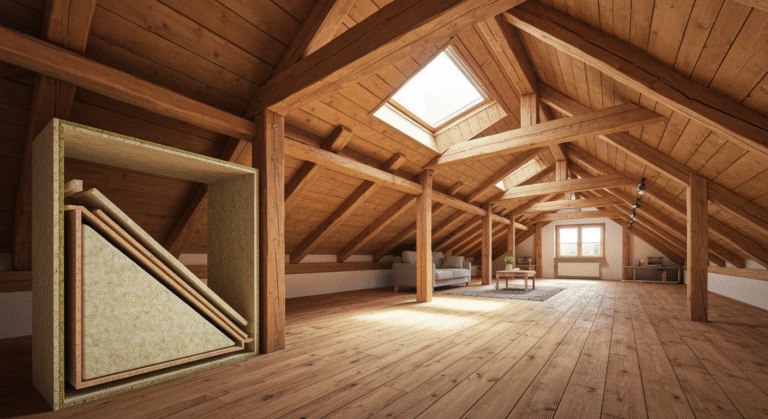 Strop drewniany na poddaszu użytkowym – jakie są jego zalety i wady?